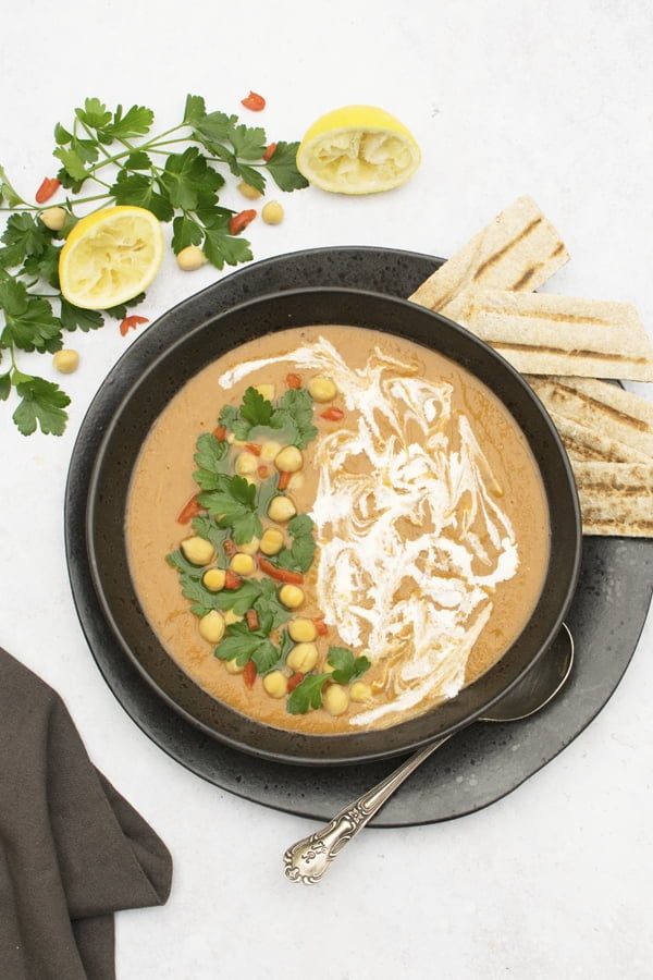 Red Lentil Soup with Lemon & Sumac by The Flexitarian - Annabelle Randles ©