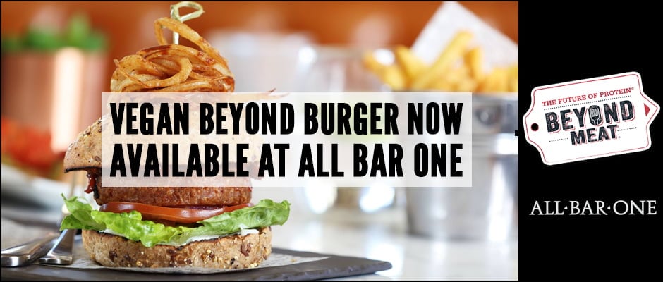 Vegan Beyond Burger Now Available from All Bar One