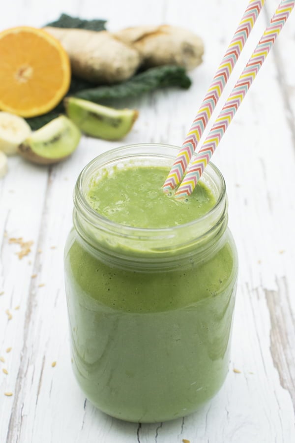 green winter smoothie