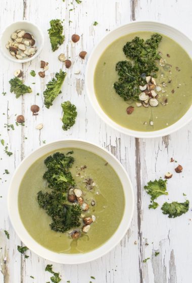 Jerusalem Artichoke & Kale Soup [vegan] by The Flexitarian
