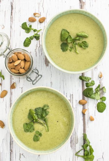 Leek, Potato and Watercress Soup [vegan] by The Flexitarian gan] by The Flexitarian - Le Flexitarien Annabelle Randles &copy;
