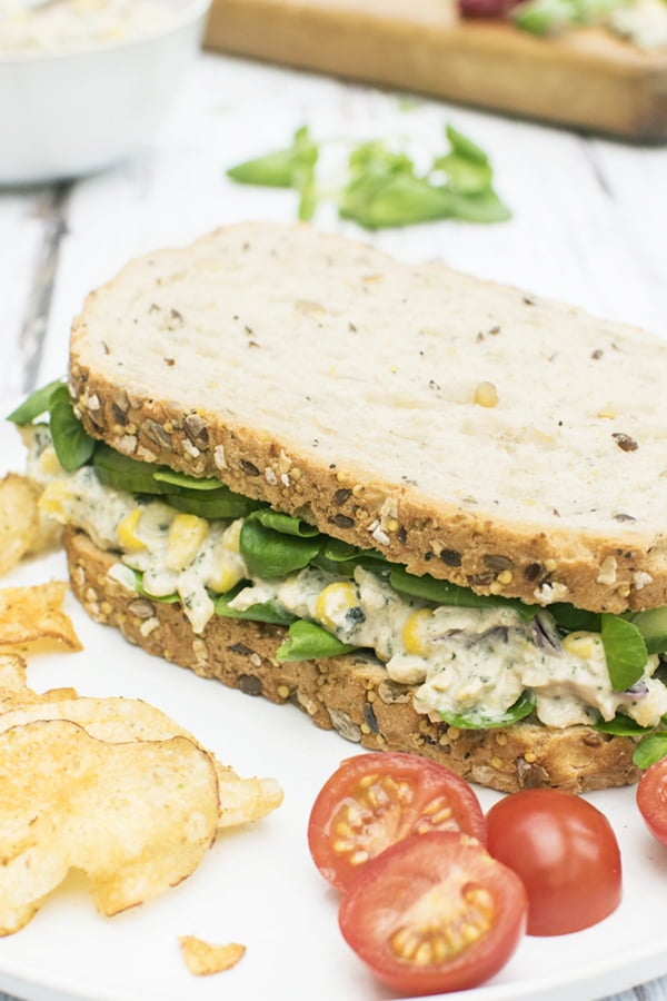 Vegan Tuna Sandwich © 2019 - Annabelle Randles The Flexitarian Le Flexitarien