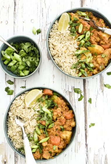 Curried Root Vegetable Casserole [vegan] [gluten free] &copy; The Flexitarian - Annabelle Randles
