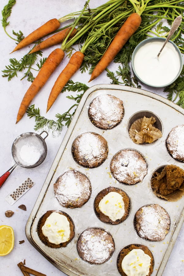 Vegan Carrot Muffins © The Flexitarian - Annabelle Randles