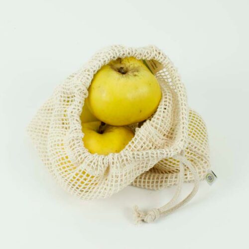 Organic Cotton Mesh Produce Bag - Medium (26 x 32cm)