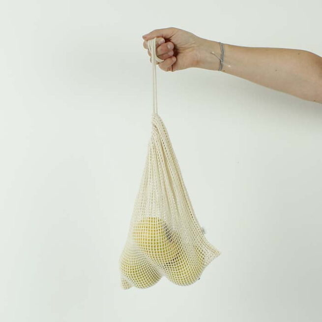 Organic Cotton Mesh Produce Bag - Medium (26 x 32cm) - Image 2
