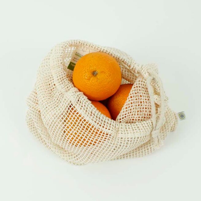 Organic Cotton Mesh Produce Bag - Large (34 x 38cm) - Image 2