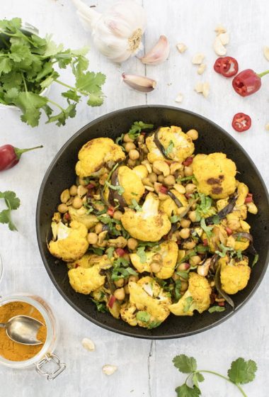 Turmeric Roasted Cauliflower by The Flexitarian