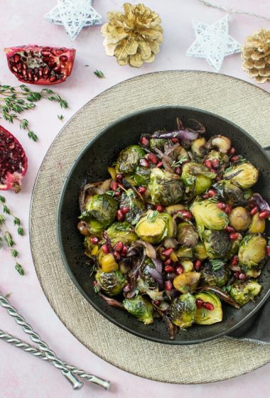 Maple-Roasted Brussels Sprouts with Chestnuts | The Flexitarian