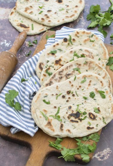 Coriander Flatbreads [vegan] by The Flexitarian &copy; Annabelle Randles The Flexitarian
