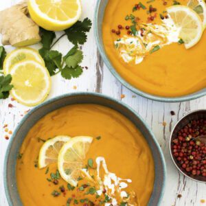 Lemon & Ginger Red Lentil Soup | The Flexitarian