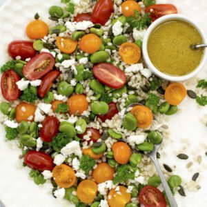 Broad Bean, Tomato & Barley Salad | The Flexitarian