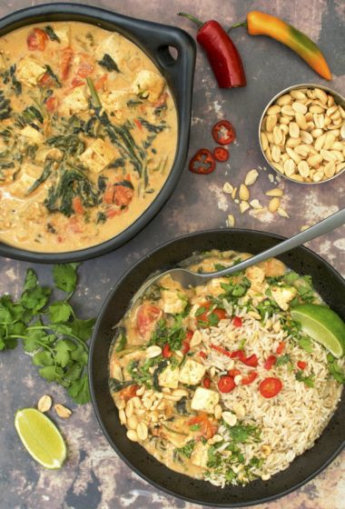 Tofu & Spinach Peanut Butter Stew [vegan] &copy; Annabelle Randles | The Flexitarian