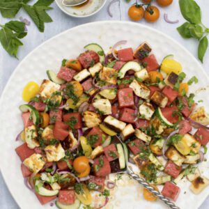 Watermelon & Halloumi Salad © Annabelle Randles | The Flexitari
