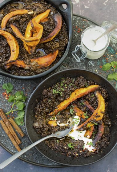 Roasted Winter Squash with Creamy Lentils | The Flexitarian
