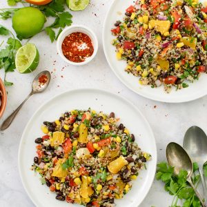 Orange & Black Bean Quinoa Salad [vegan] [gluten free]