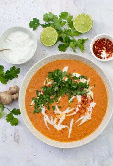 Thai Red Lentil Soup [vegan]