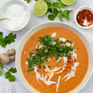 Thai Red Lentil Soup [vegan]