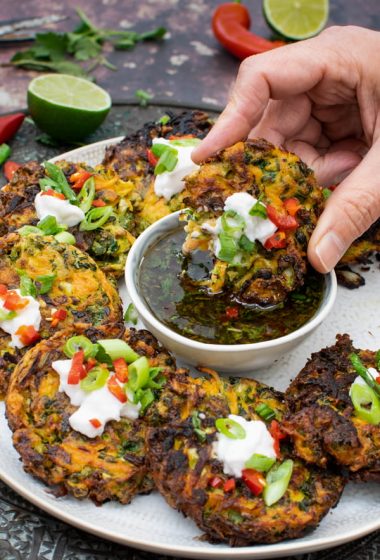 Cabbage & Carrot Fritters [vegetarian]