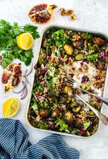 Brussels Sprout and Pearl Barley Salad | The Flexitarian