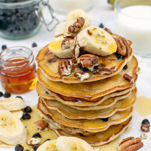 Chocolate Chip Pancakes | The Flexitarian