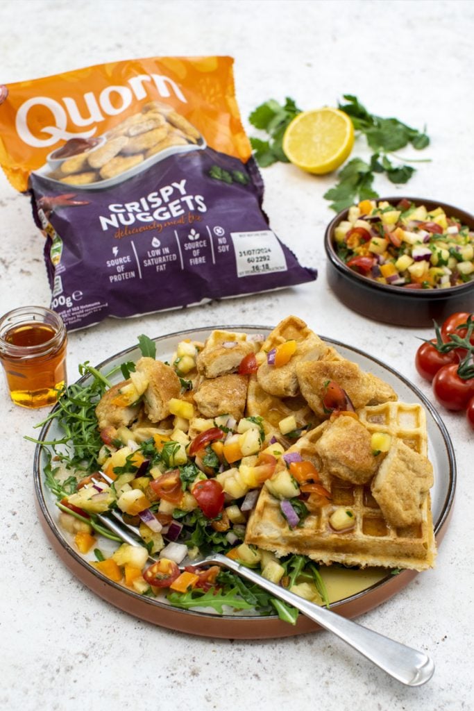 Quorn Crispy Nuggets "Chicken" Waffles