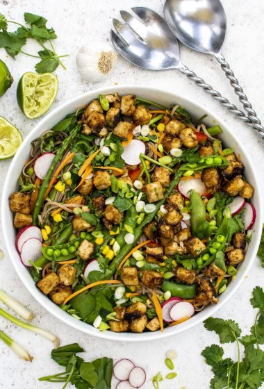 Spring Soba Noodle Salad with Crispy Tofu [vegan] by The Flexitarian