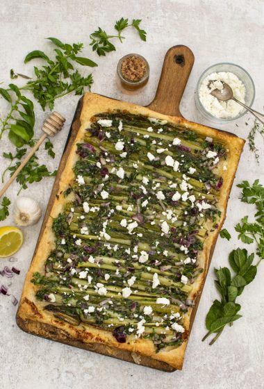 Asparagus Tatin by The Flexitarian l Annabelle Randles