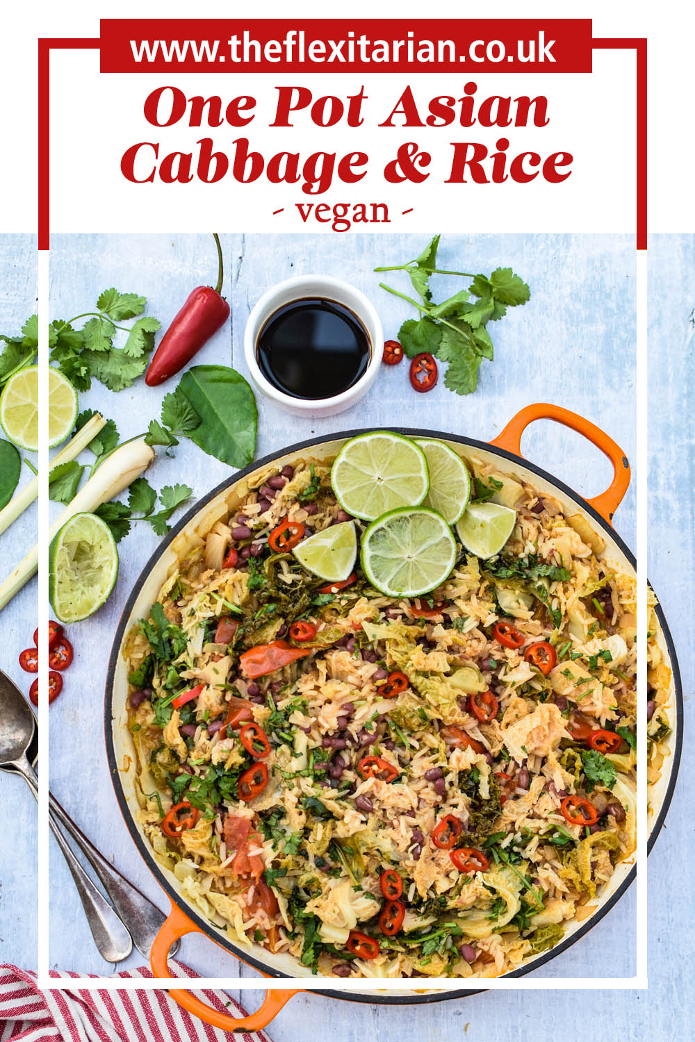 One-Pot Asian Cabbage & Rice [vegan]