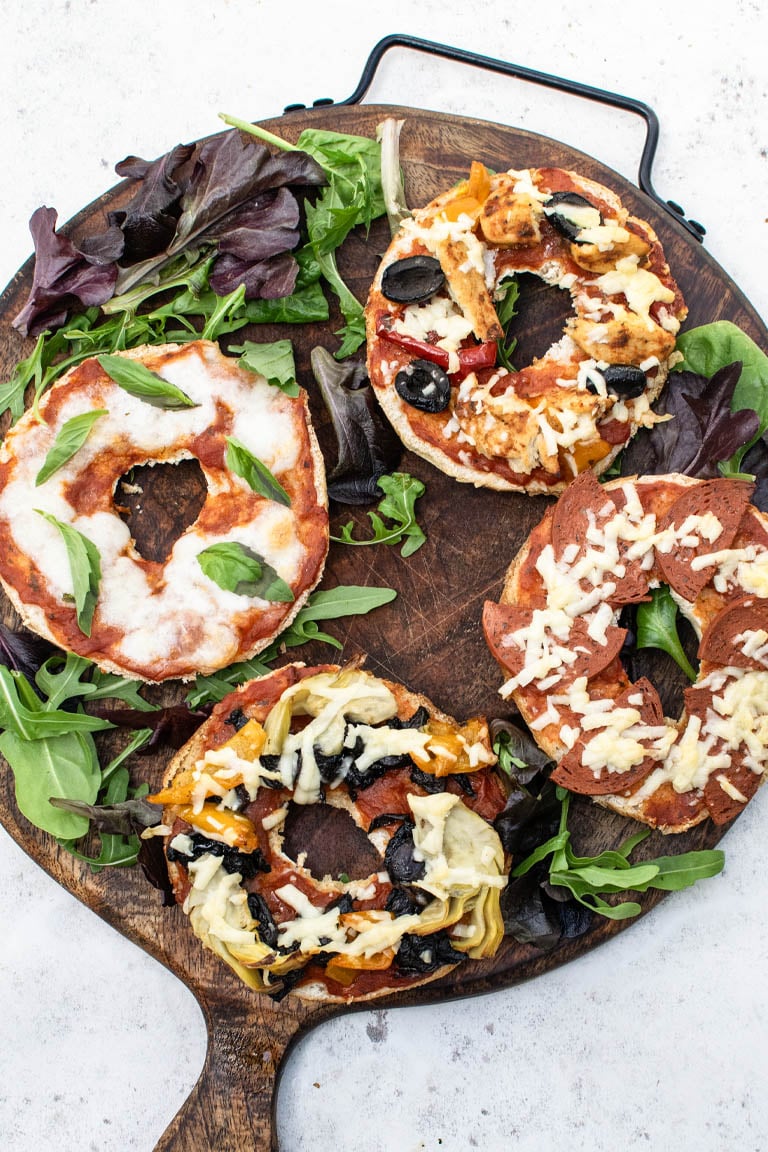 Pizza Bagels