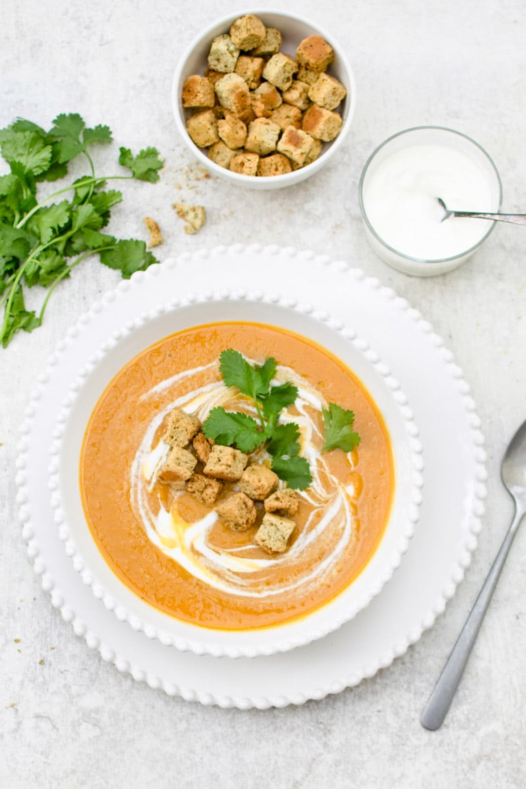 Roasted Butternut Soup for Healthy Weeknight Meals