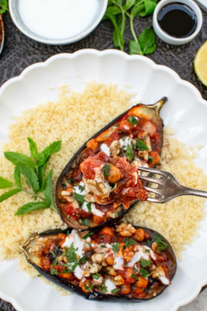 baked aubergine