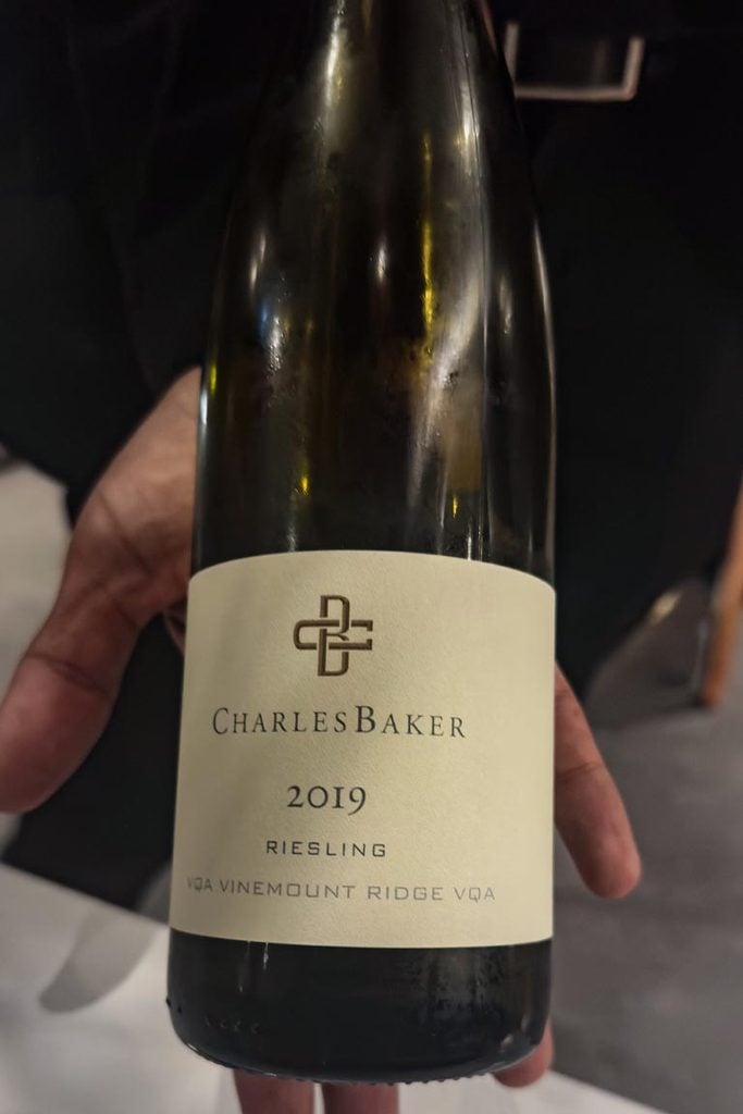 bottle of Charles Baker Riesling 2019, Vinemount Ridge