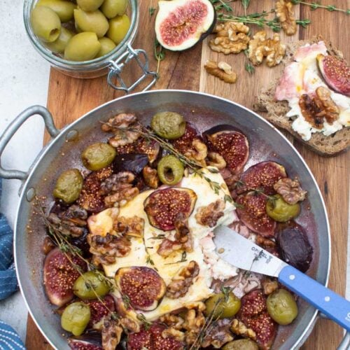 roasted figs and feta