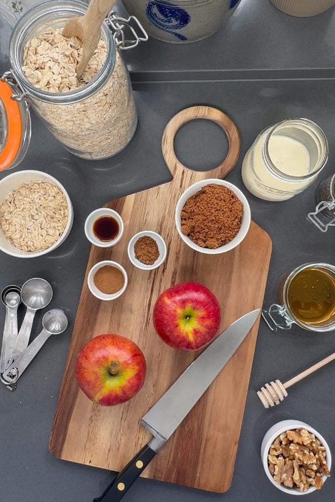 apple pie overnight oats